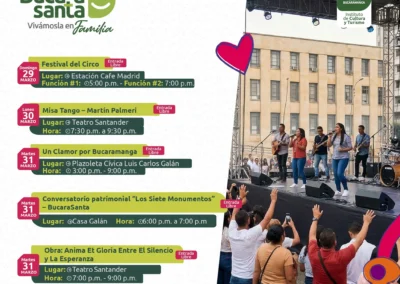 BucaraSanta 2026: programación cultural y artística para disfrutar en familia